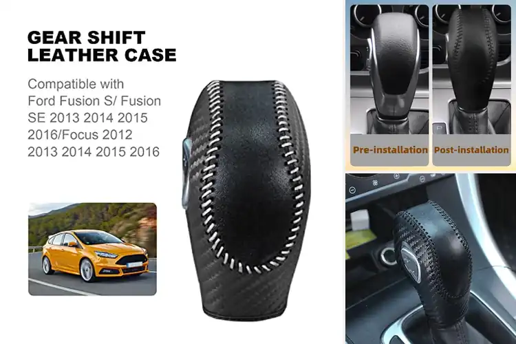 Detailed view of Best Anti Wear PU Shift Cover: Drive in Luxury