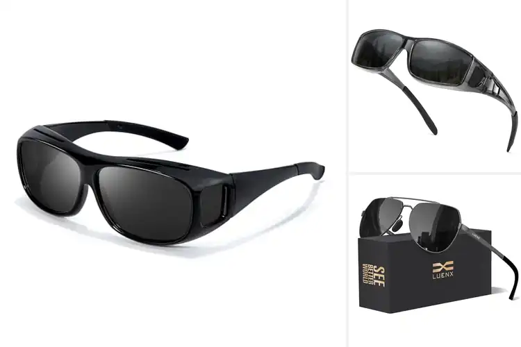 Detailed view of Best Comfort Fit Sunglasses With Flexible Hinges