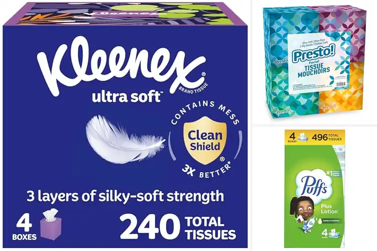 Detailed view of Best Delivered Facial Tissues