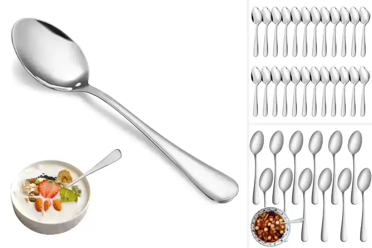 Detailed view of Best Dessert Spoons Set: Smooth, Bright, and Long-Lasting