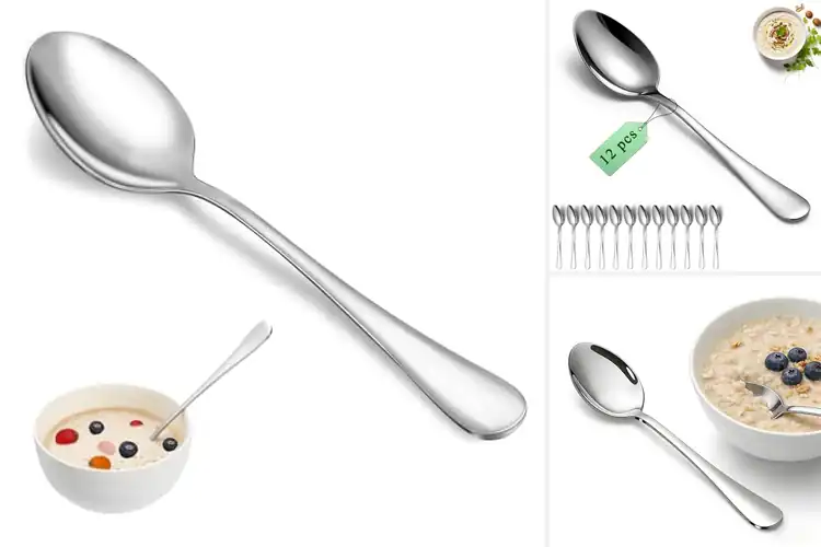 Detailed view of Best Durable Stainless Steel Spoons With Mirror Finish