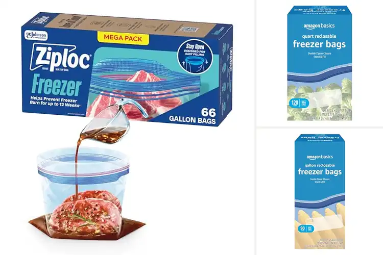 Detailed view of Best Freezer Safe Bags: Keep Food Fresh & Organized