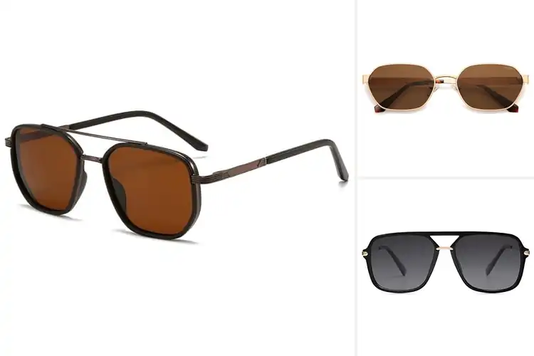 Detailed view of Best Geometric Frame Sunglasses