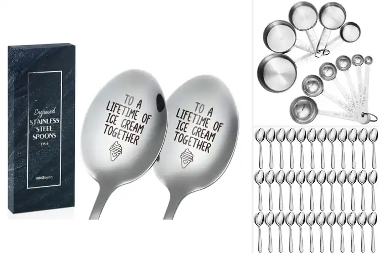 Detailed view of Best Gift Stainless Steel Spoons