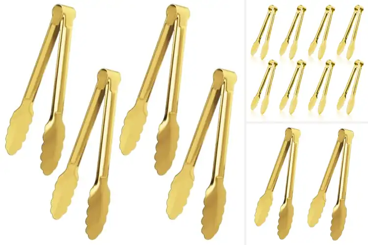 Detailed view of Best Gold Tongs: Elevate Your Dining with Style & Durability