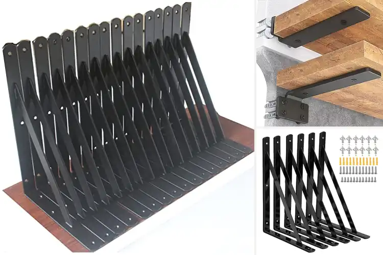Detailed view of Best Heavy Duty Shelf Brackets for Strong, Secure Storage