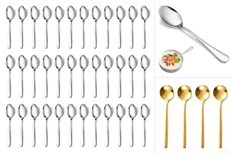 Detailed view of Best Mirror Polish Dessert Spoons