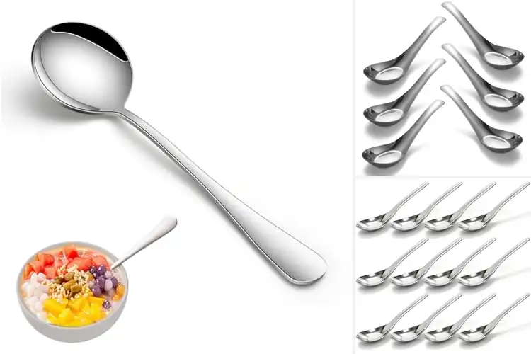 Detailed view of Best Mirror Polish Soup Spoons
