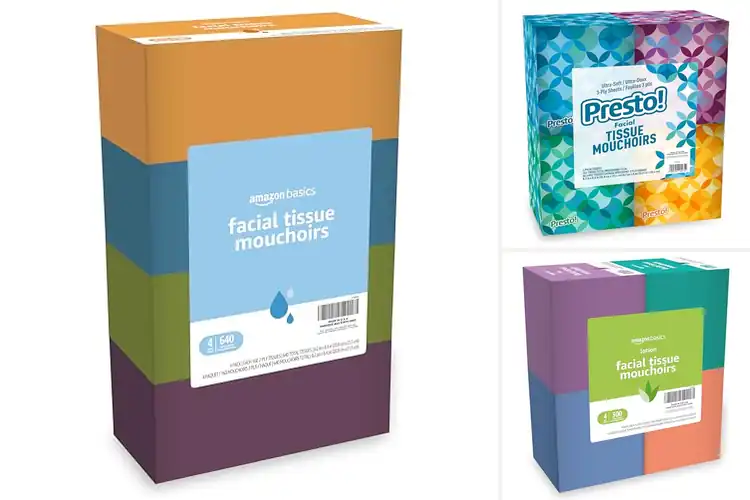 Detailed view of Best Multi-Pack Facial Tissues for Softness & Strength