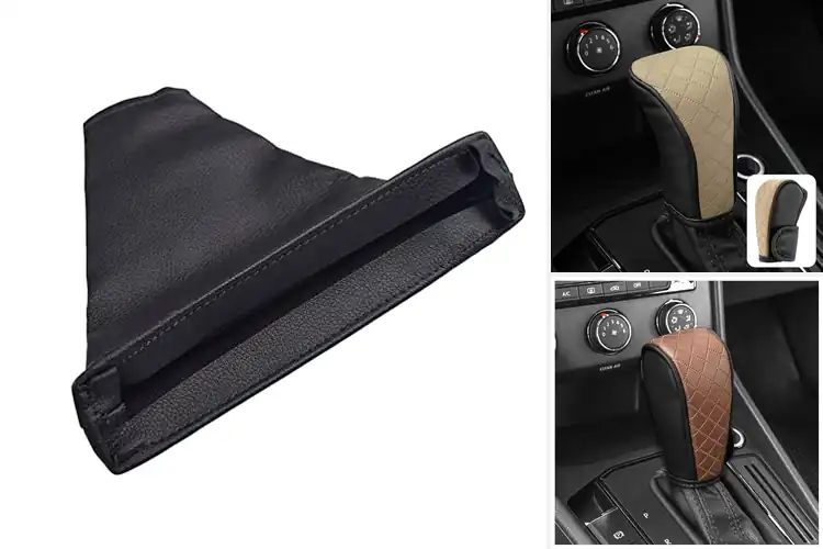 Detailed view of Best PU Leather Shift Cover Durability