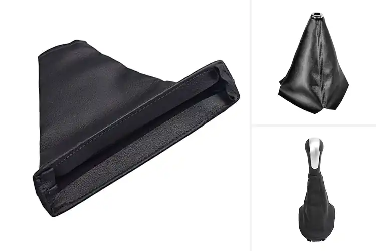 Detailed view of Best PU Leather Shift Cover Material