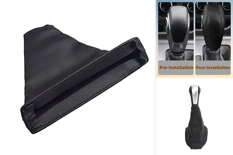 Detailed view of Best PU Leather Shift Cover Materials
