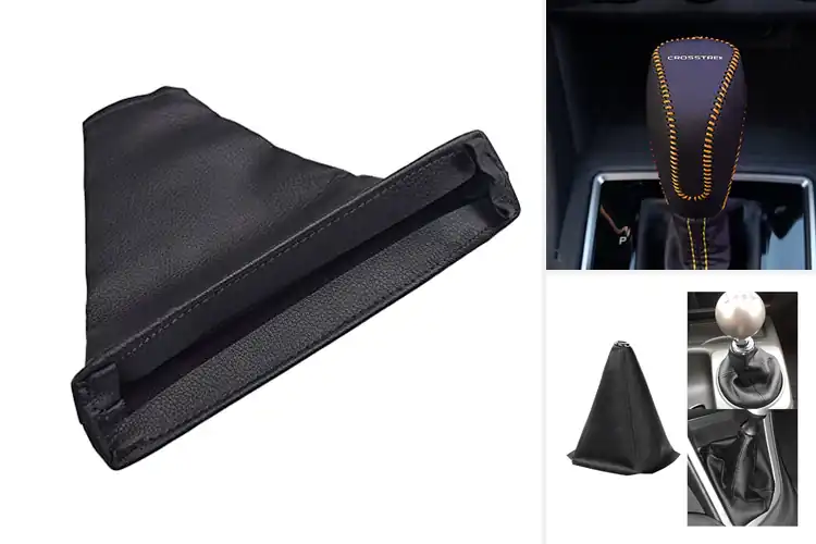 Detailed view of Best PU Leather Shift Lever Covers