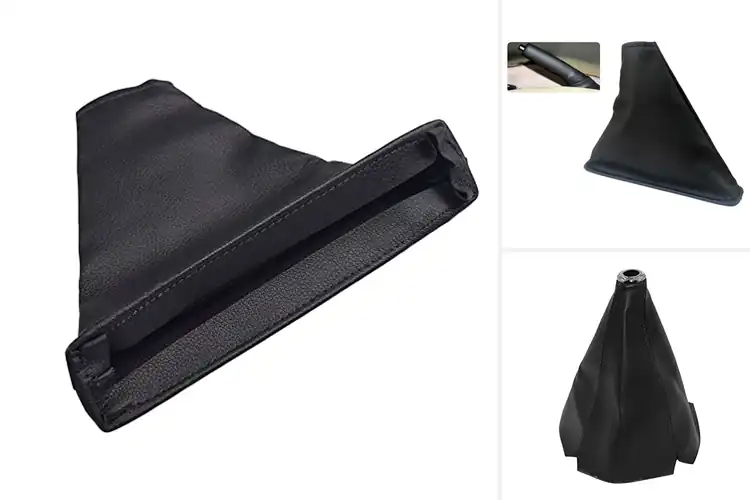 Detailed view of Best PU Leather Shift Lever Dust Covers