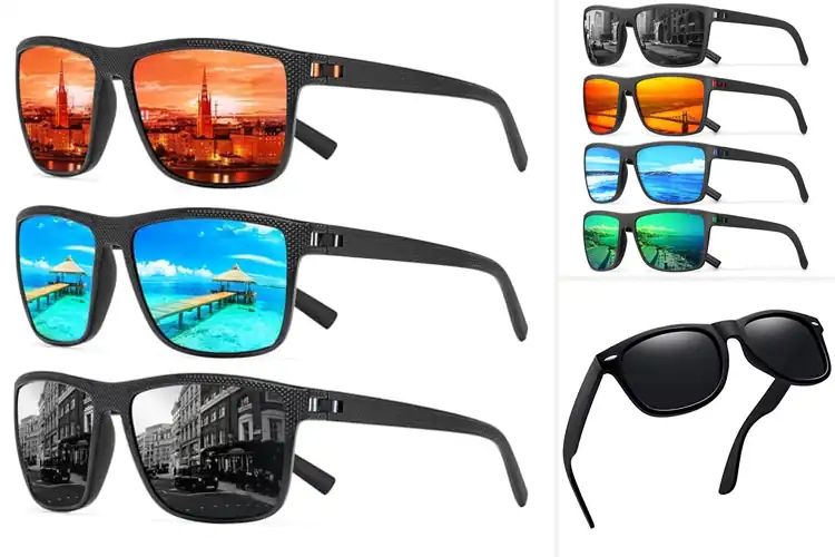Detailed view of Best Square Polarized Sunglasses