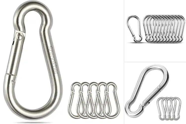 Detailed view of Best Stainless Steel Carabiner Hooks