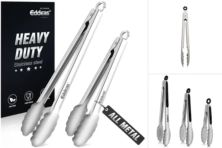 Detailed view of Best Stainless Steel Tongs