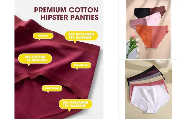 Detailed view of Best Stretchy Comfort Hipsters