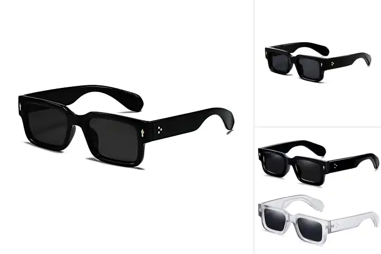 Detailed view of Best Unisex Square Frame Sunglasses